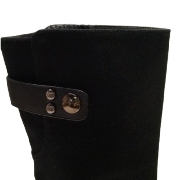 Stuart Weitzman "Downpour" Black Gore-Tex Wedge Boots - Size 9M Waterproof - Picture 5 of 16